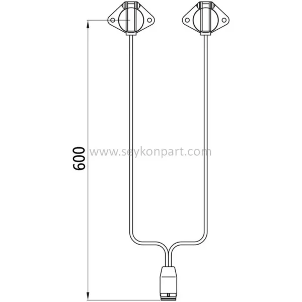 ASPÖCK Front Connection Connector ASS3 58-6649-007 - Image 2