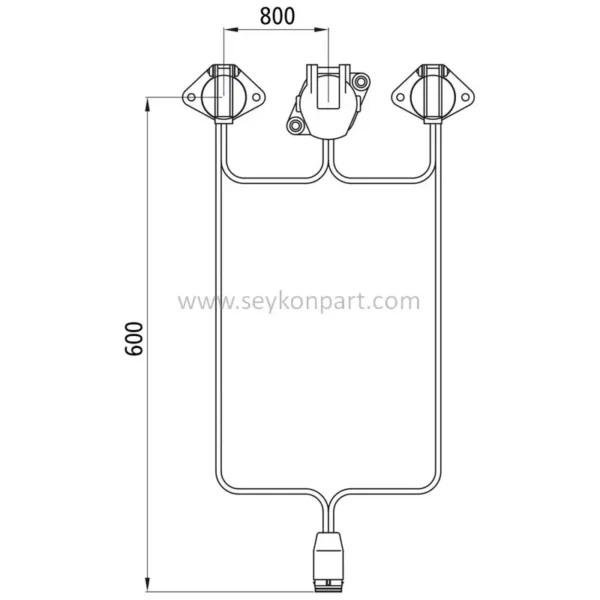 ASPÖCK Front Connector Cable - N+S+15 PIN 58-6647-007 - Image 2