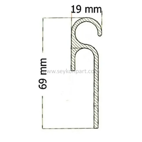 Curtain Tension Profile 3000 mm - Image 2