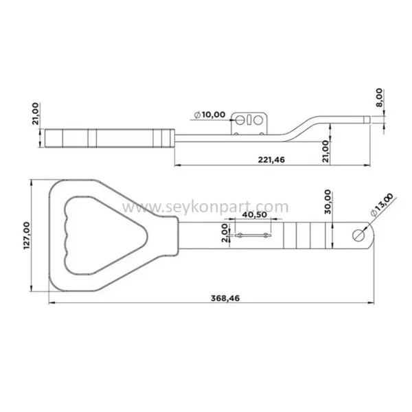 Locking Arm Plastic 27 cm - Image 2