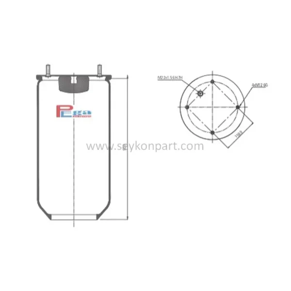 PEGA 813 Havalı Süspansiyon Komple P10.813.C - Görsel 2